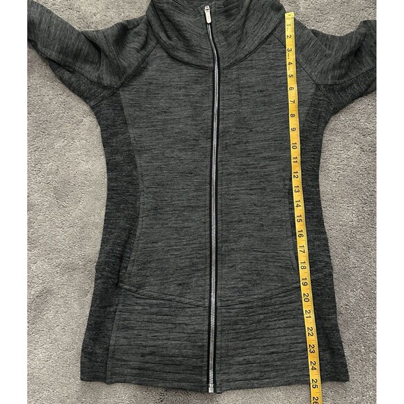 Lululemon Radiant Jacket II Full Zip Funnel Neck Heather Gray 4 Running Gym - Picture 11 of 11